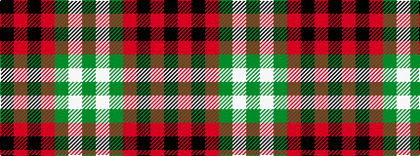 idealised woven sample of pattern GWGRKRK