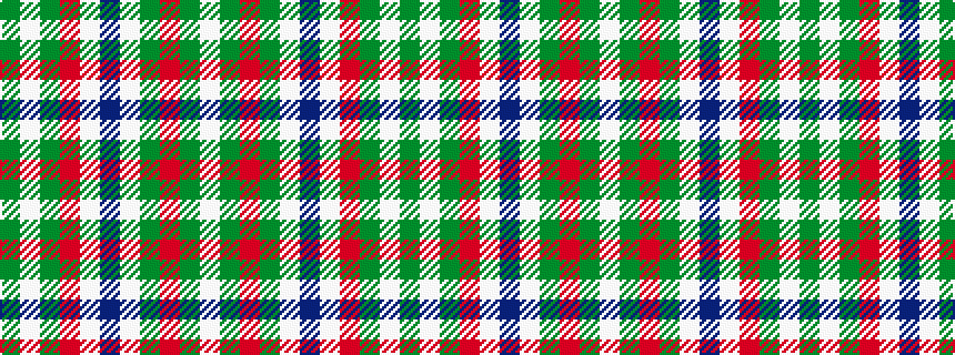 idealised woven sample of pattern GWGRWBWGRGW