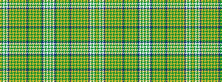 idealised woven sample of pattern GWGWBGYGYGYGYGBYGYGYGYGYGYBWGWGY