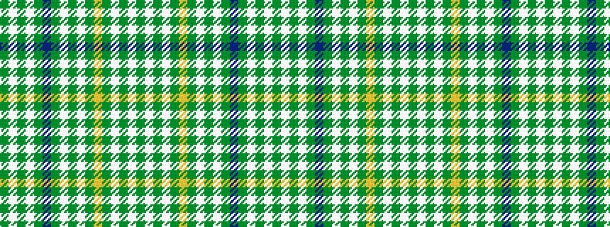 idealised woven sample of pattern GWGWGBGWGWGYGWGWG