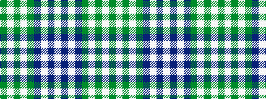 idealised woven sample of pattern GWGWGBWBW