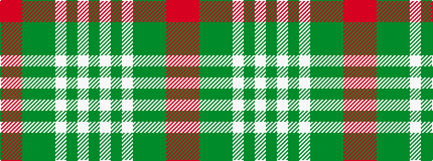 idealised woven sample of pattern GWGWGGGRR