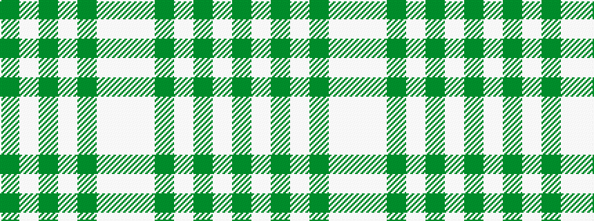 idealised woven sample of pattern GWGWGWW