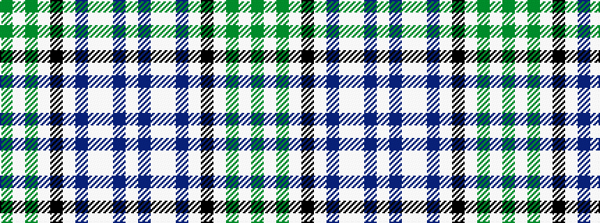 idealised woven sample of pattern GWGWKWBWWBW