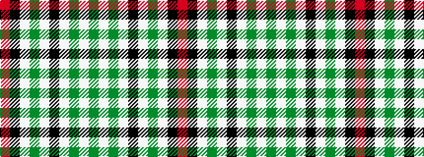 idealised woven sample of pattern GWGWKWGWKR
