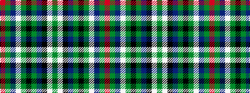 idealised woven sample of pattern GWKBGKGWBGR