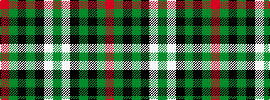 idealised woven sample of pattern GWKGKGR