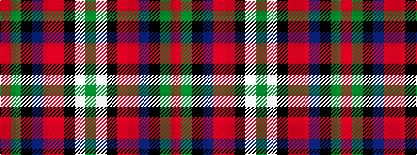 idealised woven sample of pattern GWKRRBKGR