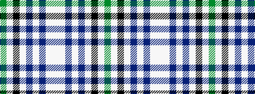 idealised woven sample of pattern GWKWBWBWW