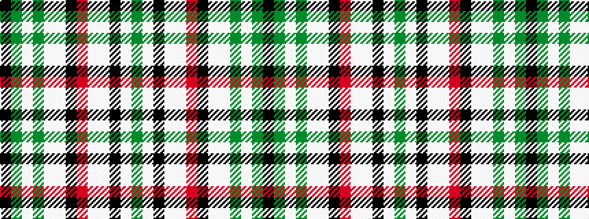 idealised woven sample of pattern GWKWWRKWWGWGK