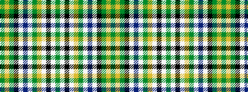 idealised woven sample of pattern GWKWYGWBWKGYG