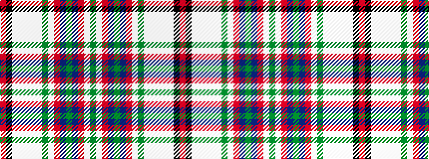 idealised woven sample of pattern GWRBGBRWGWWWWWKR