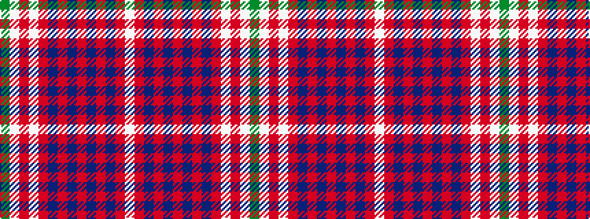 idealised woven sample of pattern GWRWRBRBRBRBRW