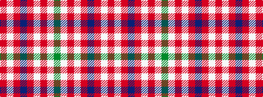 idealised woven sample of pattern GWRWRBRWR
