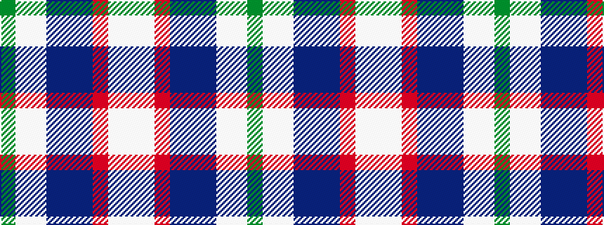 idealised woven sample of pattern GWWBBBRWW