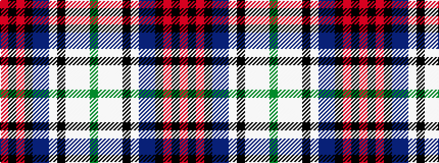 idealised woven sample of pattern GWWWKWBBKRKR