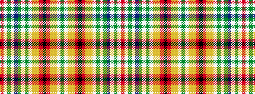 idealised woven sample of pattern GWYYRKRYYWGWGBWGWR