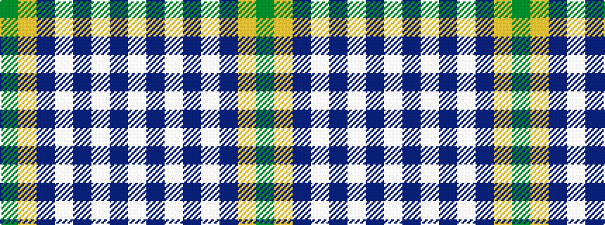 idealised woven sample of pattern GYBWBWBW