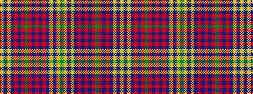 idealised woven sample of pattern GYBYBRBRBRGRBRBYBY