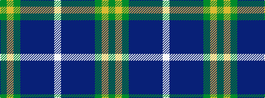 idealised woven sample of pattern GYGBBBBBW