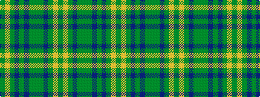 idealised woven sample of pattern GYGBGBGGGBGYG
