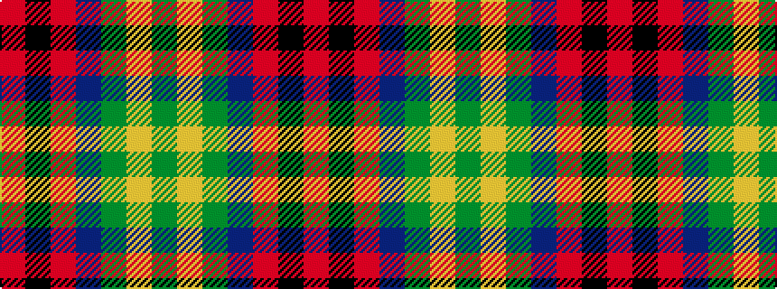 idealised woven sample of pattern GYGBRKR