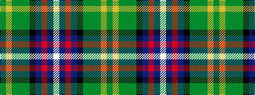 idealised woven sample of pattern GYGGGKBRBW