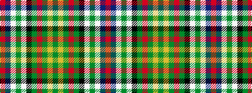 idealised woven sample of pattern GYGRGKWGWBR