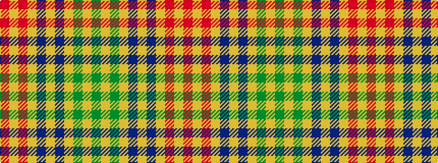 idealised woven sample of pattern GYGYBYBYRYR