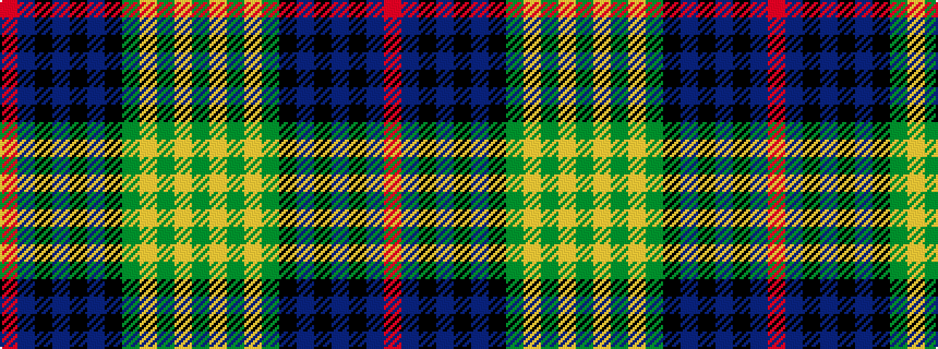 idealised woven sample of pattern GYGYGKBKBKBR