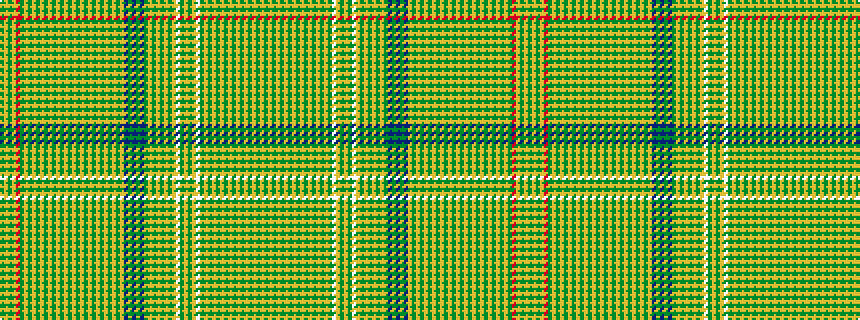 idealised woven sample of pattern GYGYGYGYGYGYGYGYGWYGYGWYGYGYGYGBGBGBYGYGYGYGYGYGYGYGYGYGYGYGYGRYGYG