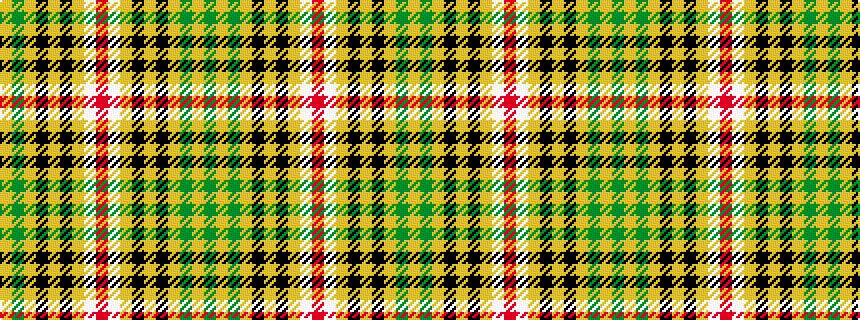idealised woven sample of pattern GYGYKYKYWRWYKYKYGY