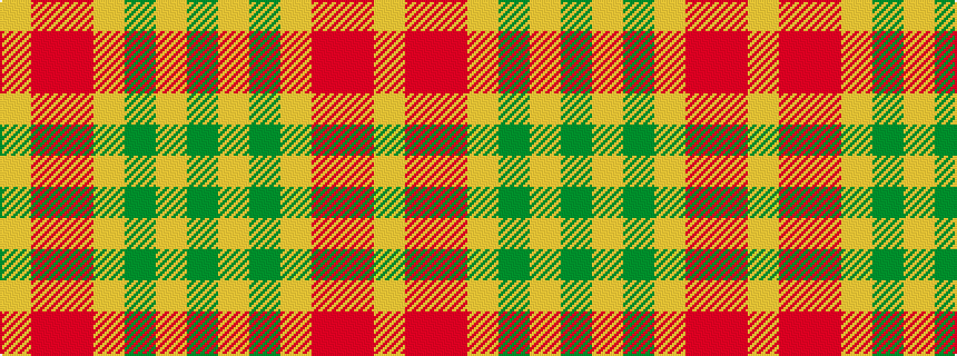 idealised woven sample of pattern GYGYRRY