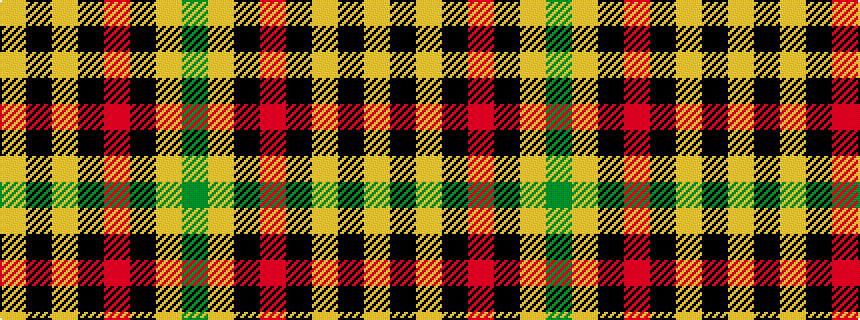 idealised woven sample of pattern GYKRKYKY