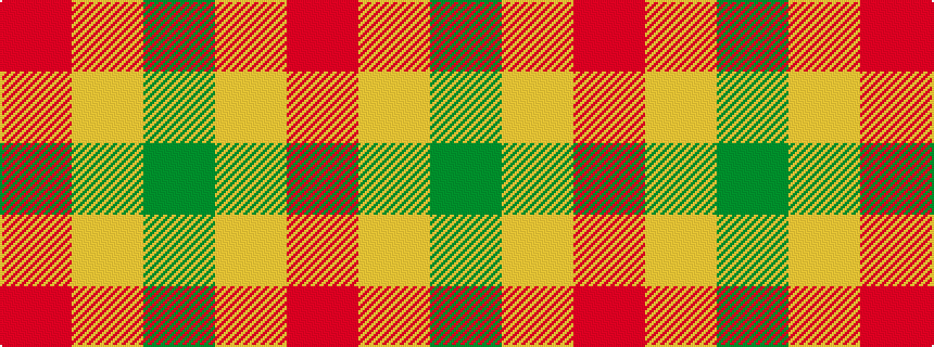 idealised woven sample of pattern GYR