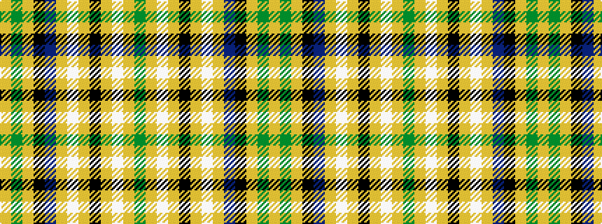 idealised woven sample of pattern GYWYKYWYBKYGY