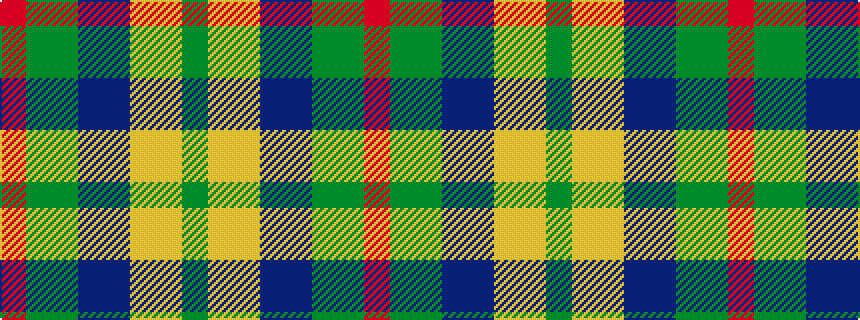 idealised woven sample of pattern GYYBBGGR
