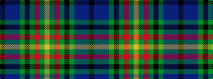 idealised woven sample of pattern KBBBGKGRGY