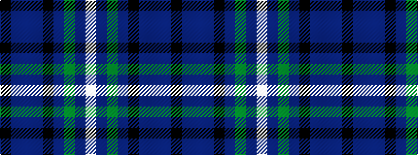 idealised woven sample of pattern KBBBKBGBW