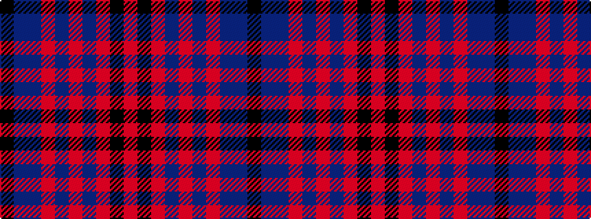 idealised woven sample of pattern KBBRBRBRKR