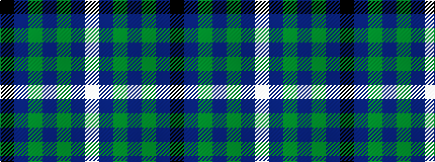 idealised woven sample of pattern KBGBGBW