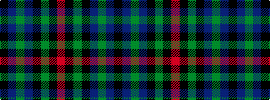idealised woven sample of pattern KBGBKGKR