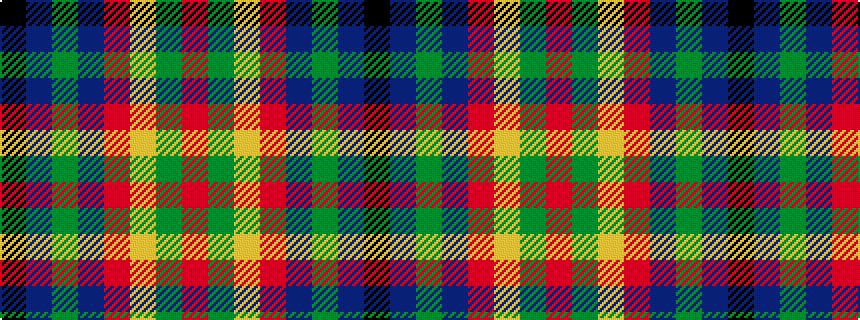 idealised woven sample of pattern KBGBRYGR