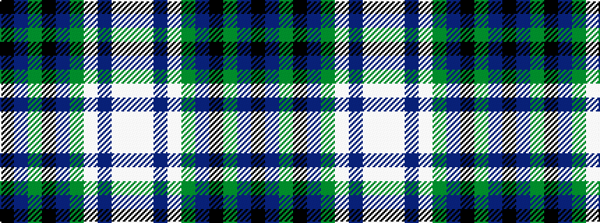 idealised woven sample of pattern KBGKBGWBWW