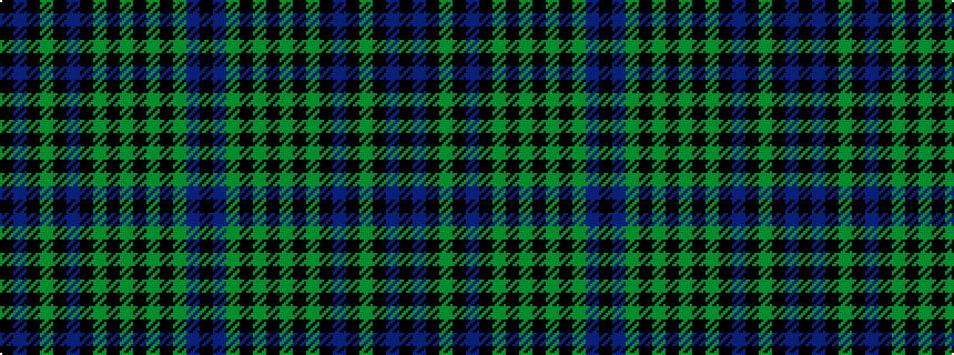 idealised woven sample of pattern KBGKGKGKGKBKGKBK