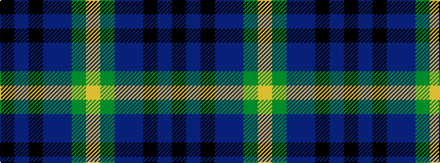idealised woven sample of pattern KBKBBGY