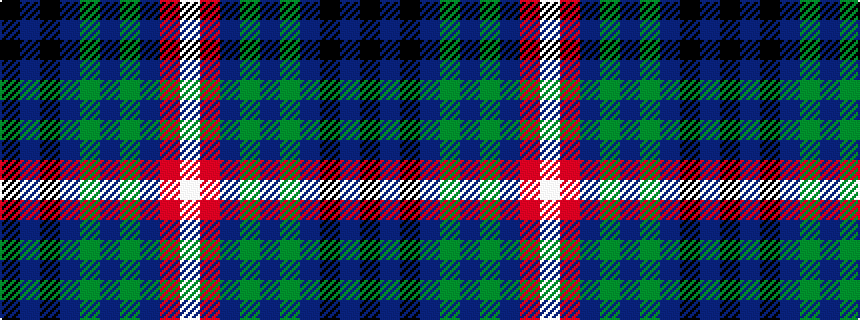 idealised woven sample of pattern KBKBGBGBRW