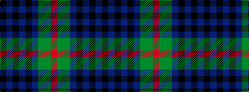 idealised woven sample of pattern KBKBKBGGR