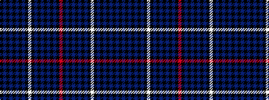 idealised woven sample of pattern KBKBKBKBKWKBKBKBKBKR