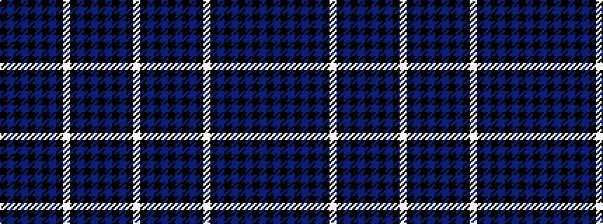 idealised woven sample of pattern KBKBKBKBKWKBKBKBKBKW
